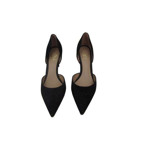 Sam Edelman Viv Pumps Size 9.5M Black Suede Pointed Toe Heels - Picture 1 of 6